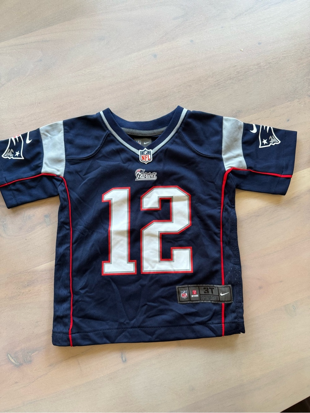 NFL Tom Brady Kids Navy Blue New England Patriots #12 Jersey